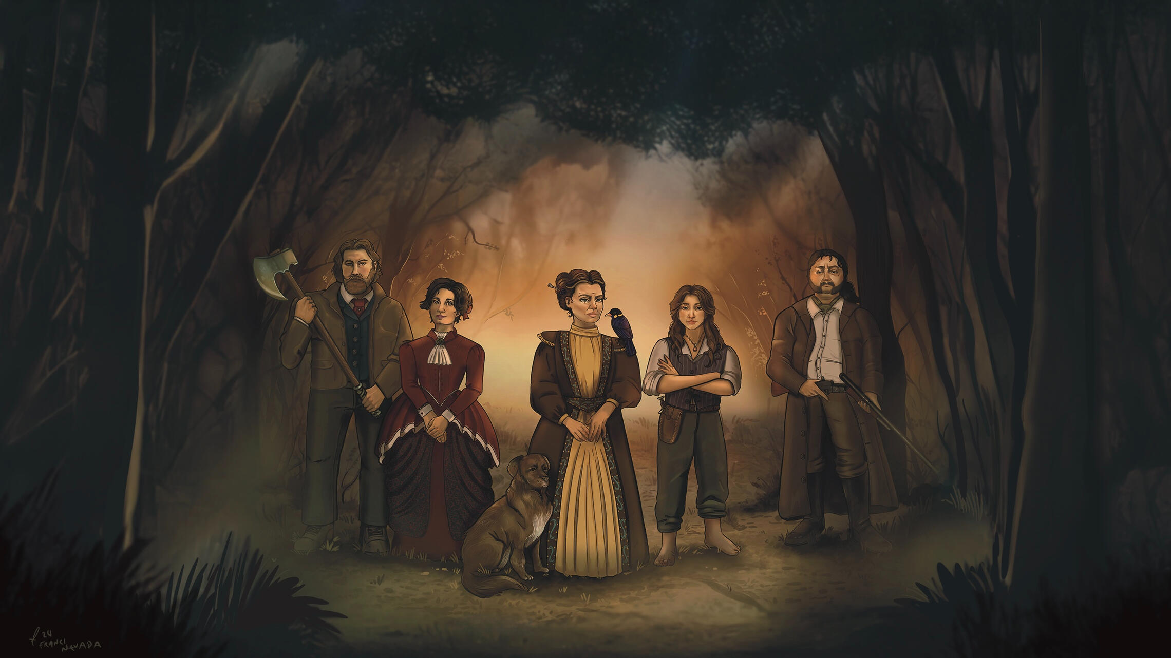 Cover Drawing for Audiobook Organisation "Sound Of Story"